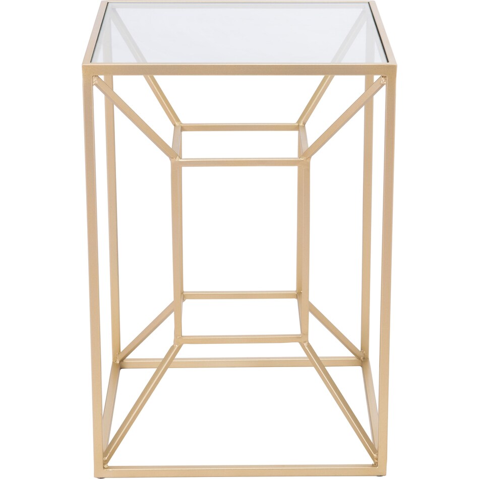 sculpted gold side table   