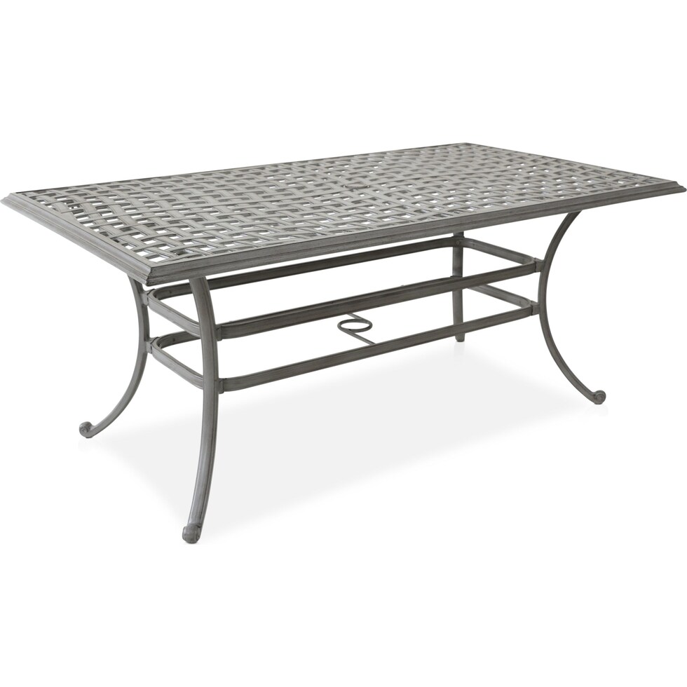 sea island gray outdoor dining table   