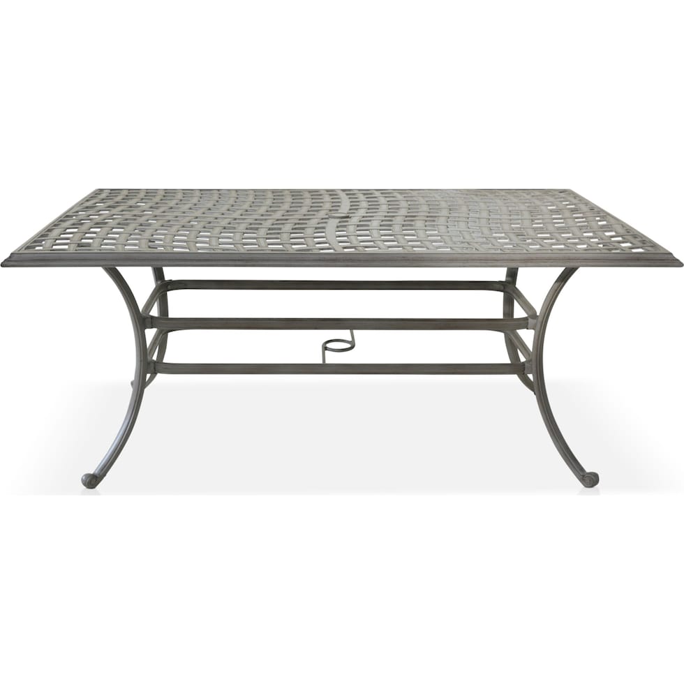 sea island gray outdoor dining table   