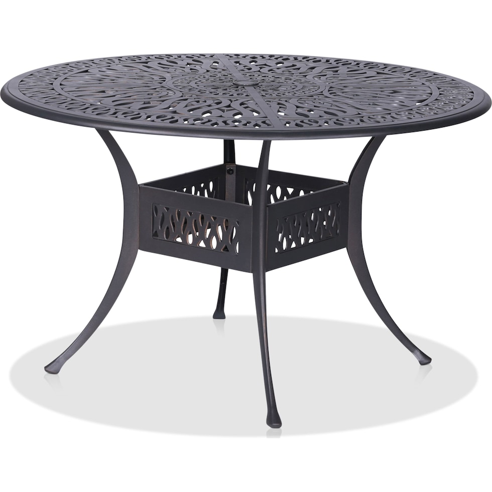 seabrook metal outdoor dining table   