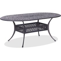 seabrook metal outdoor dining table   