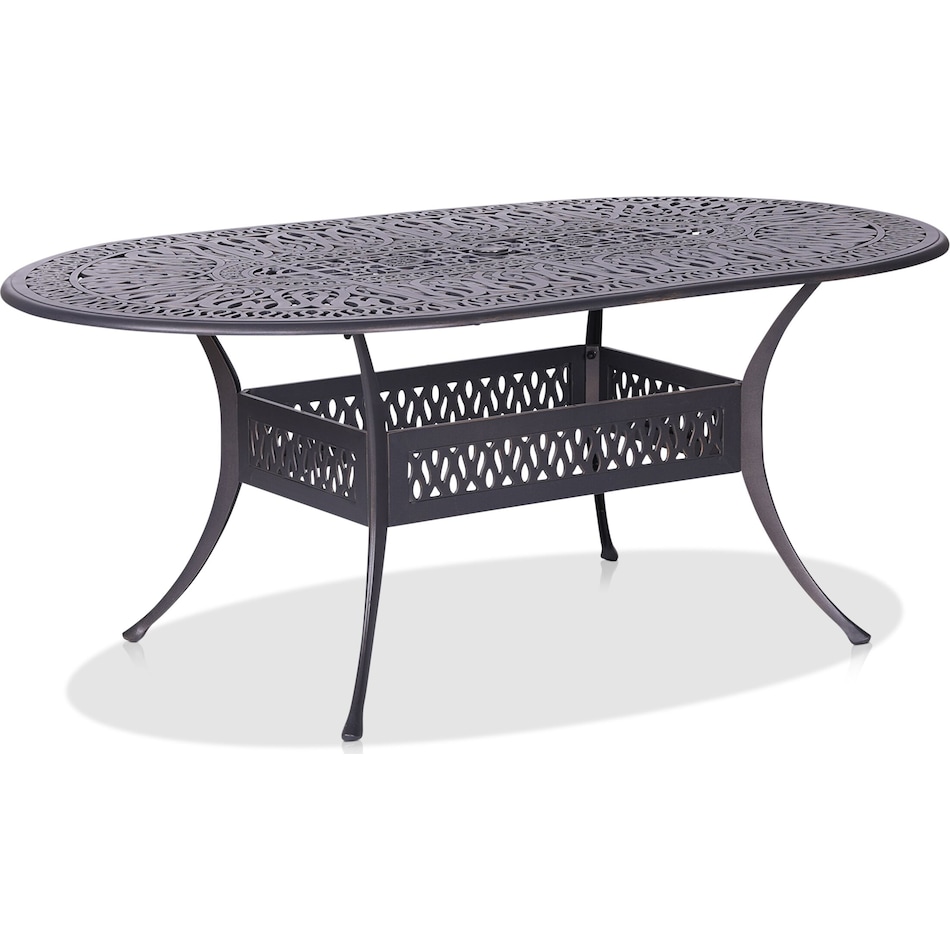 seabrook metal outdoor dining table   