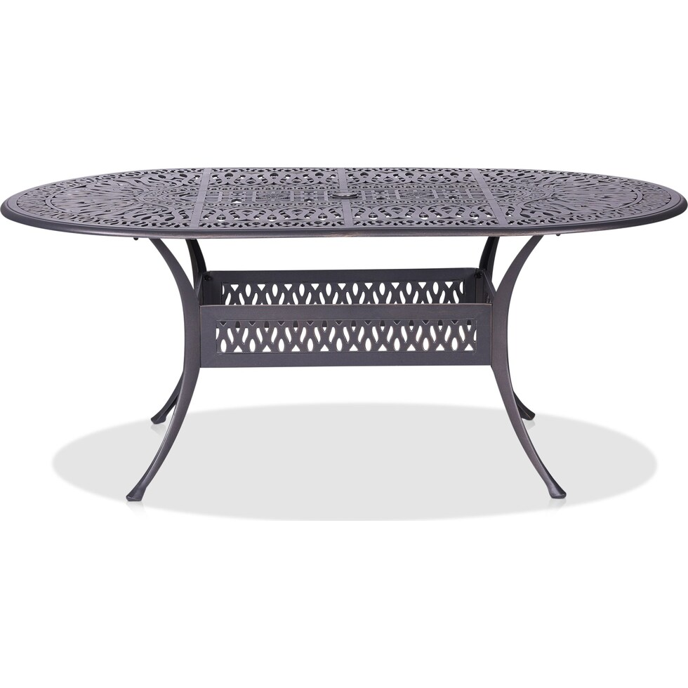 seabrook metal outdoor dining table   