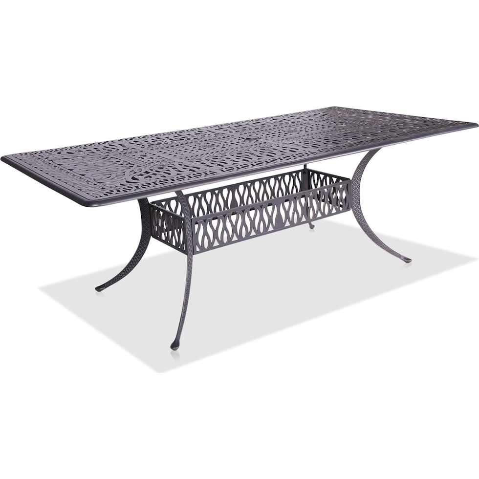 seabrook metal outdoor dining table   