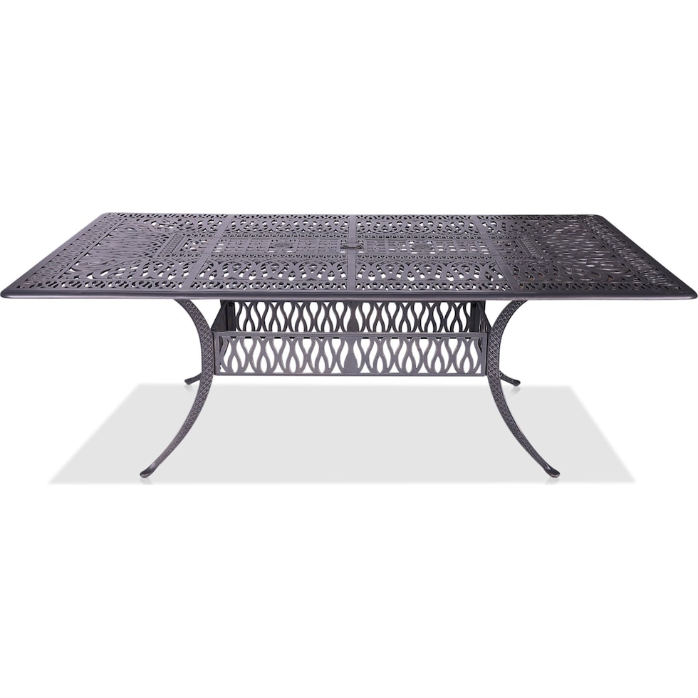 seabrook metal outdoor dining table   