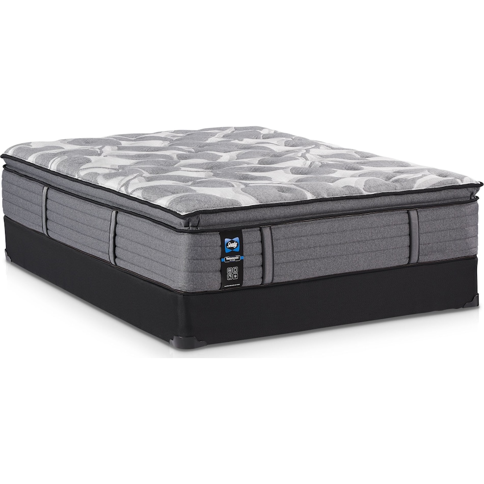 Sealy Avonlea Soft King Mattress and Split Foundation American Signature Furniture
