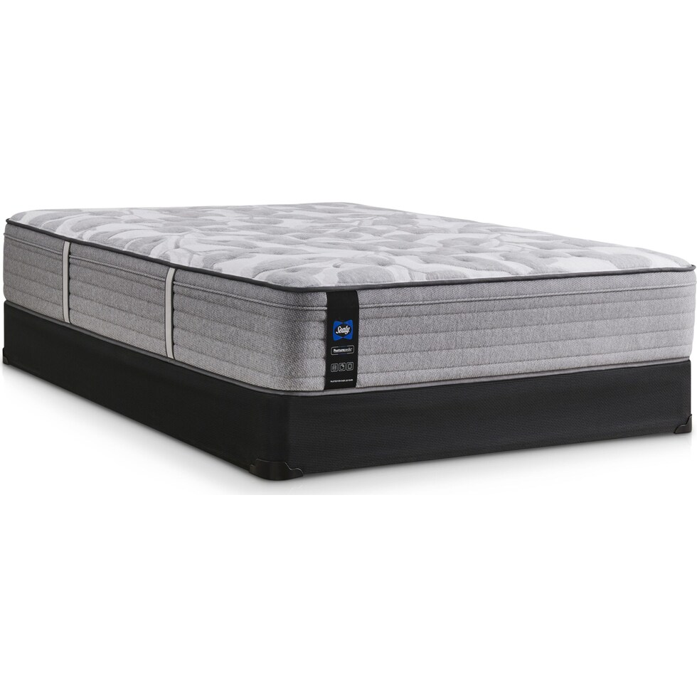 sealy dantley gray full mattress foundation set   