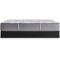 sealy dantley gray queen mattress low profile foundation set   
