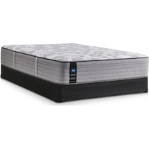 sealy dantley gray twin xl mattress foundation set   