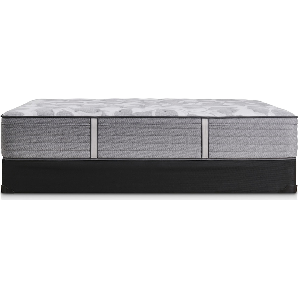 sealy dantley gray twin xl mattress foundation set   