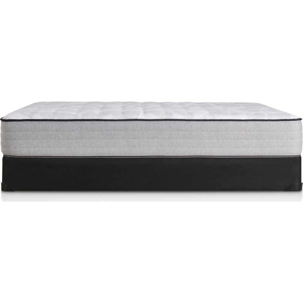 sealy diggens gray california king mattress split foundation set   