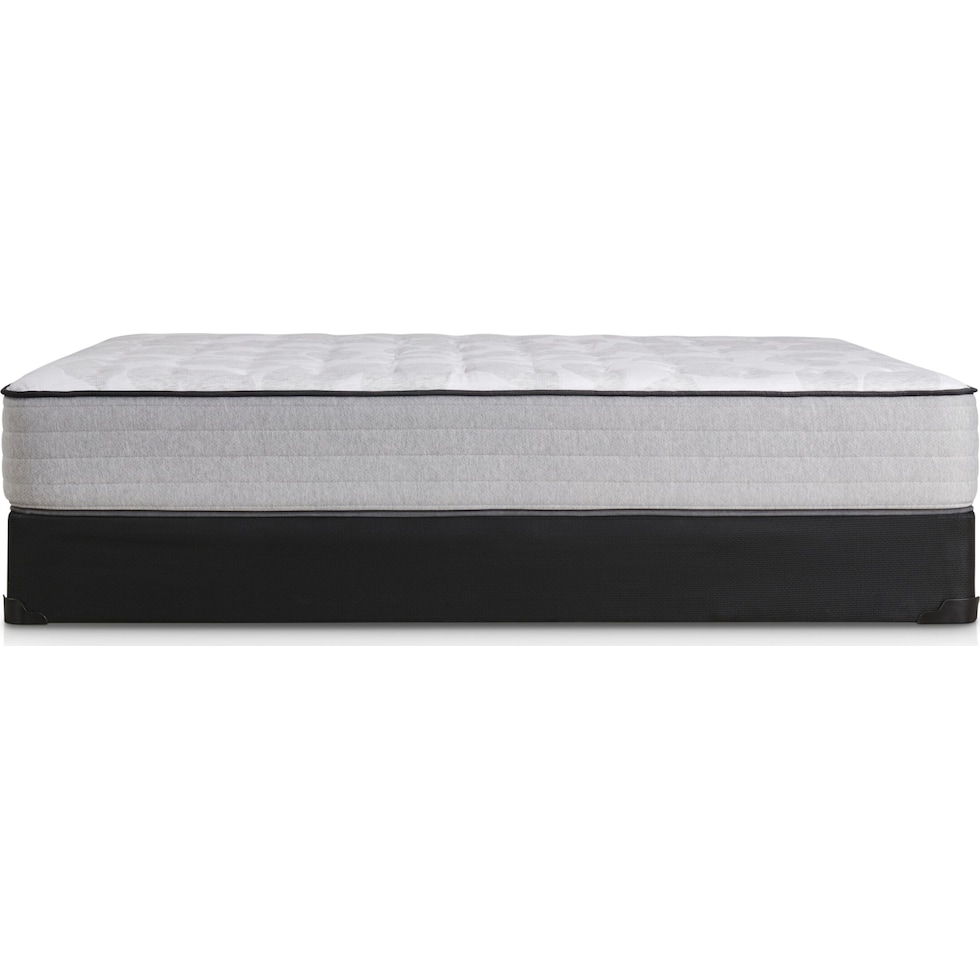 sealy diggens gray king mattress split foundation set   