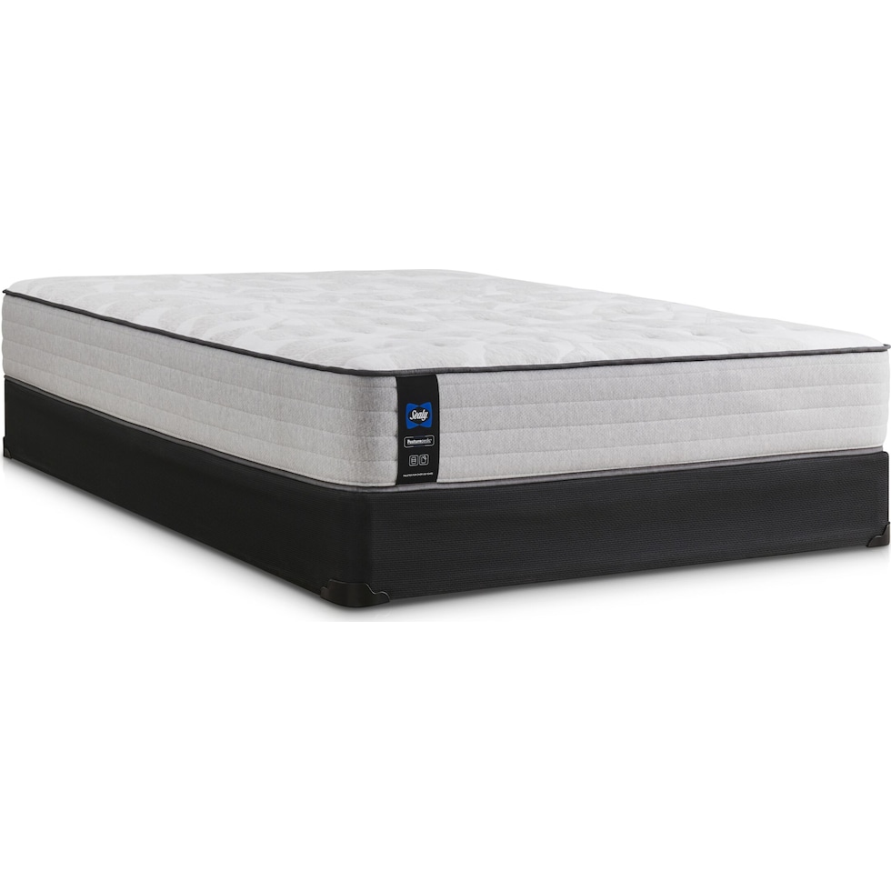 sealy diggens gray queen mattress split foundation set   