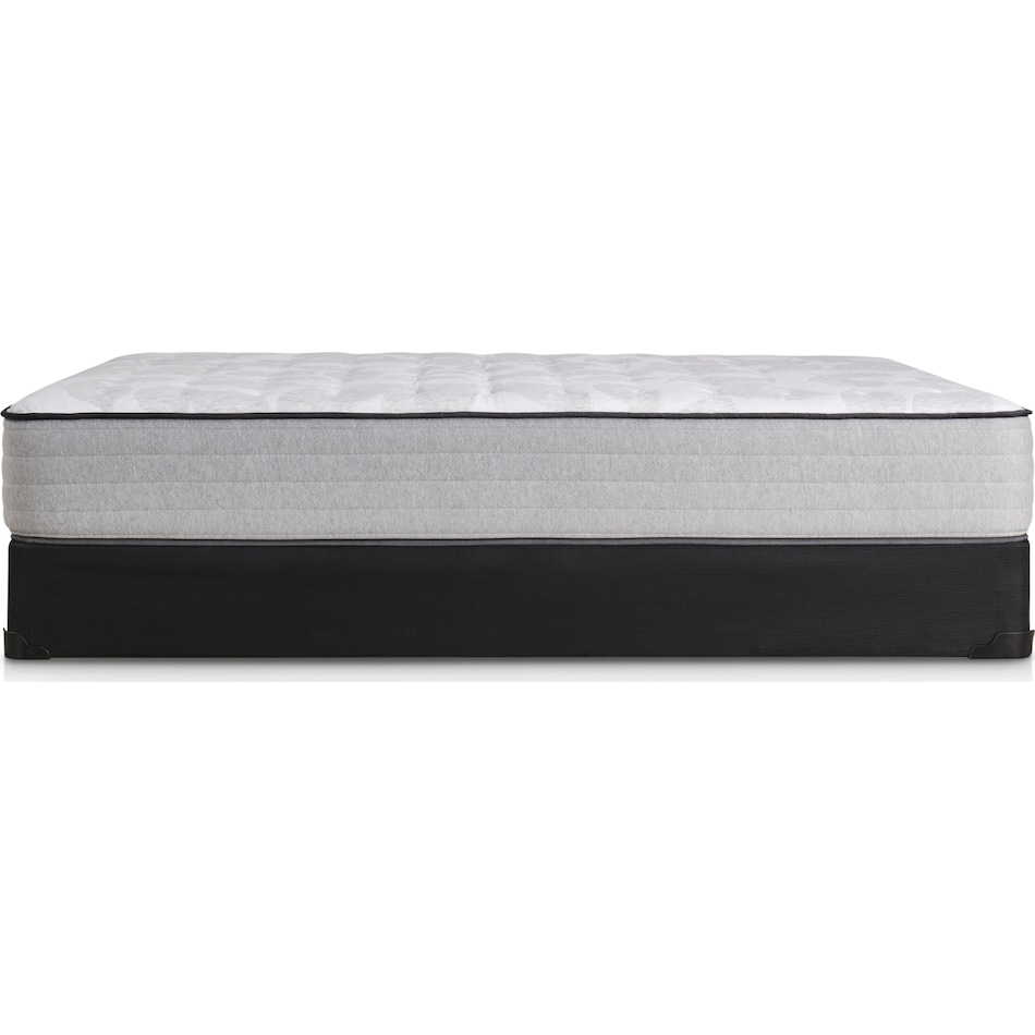 sealy diggens gray queen mattress split foundation set   