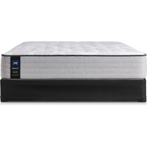 sealy diggens gray queen mattress split low profile foundation set   