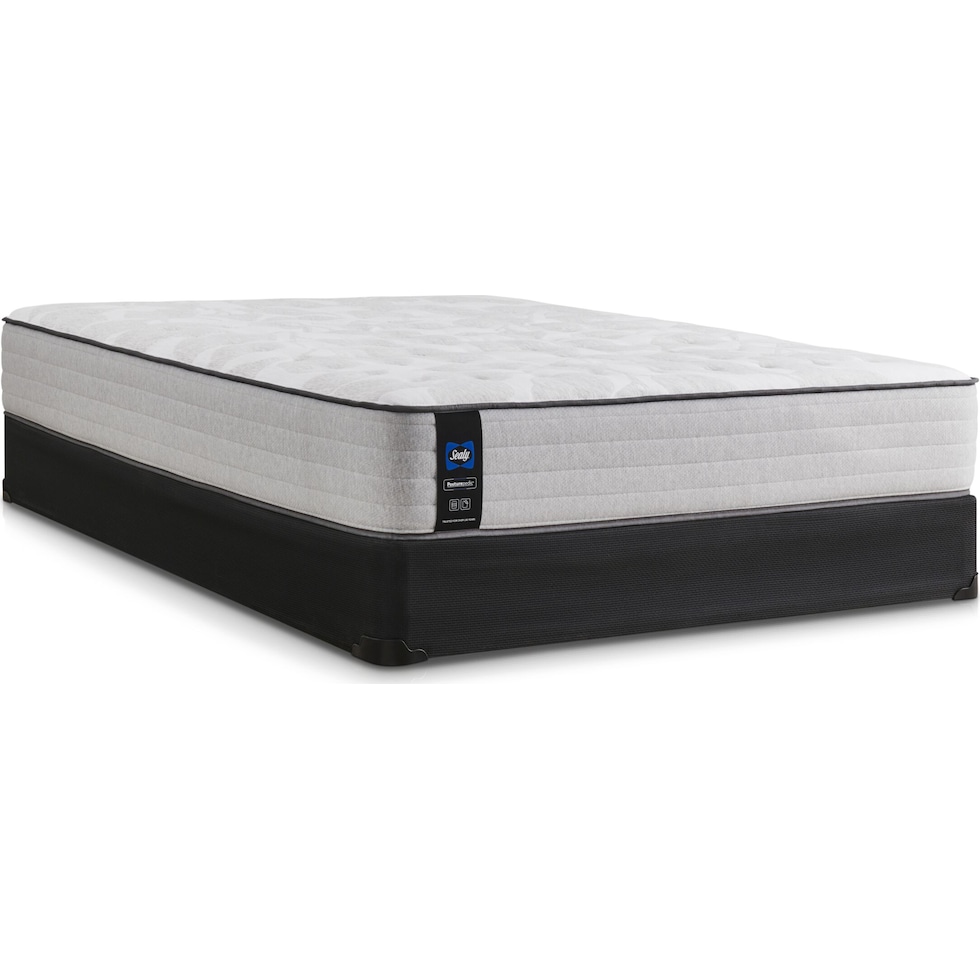 sealy diggens gray twin mattress low profile foundation set   