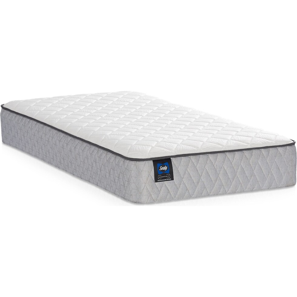 sealy elmcroft white full mattress low profile foundation set   