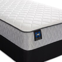 sealy elmcroft white full mattress low profile foundation set   
