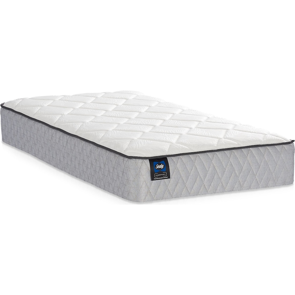 sealy gilroy white twin mattress foundation set   