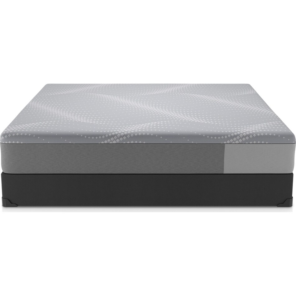 sealy oriole gray queen mattress foundation set   