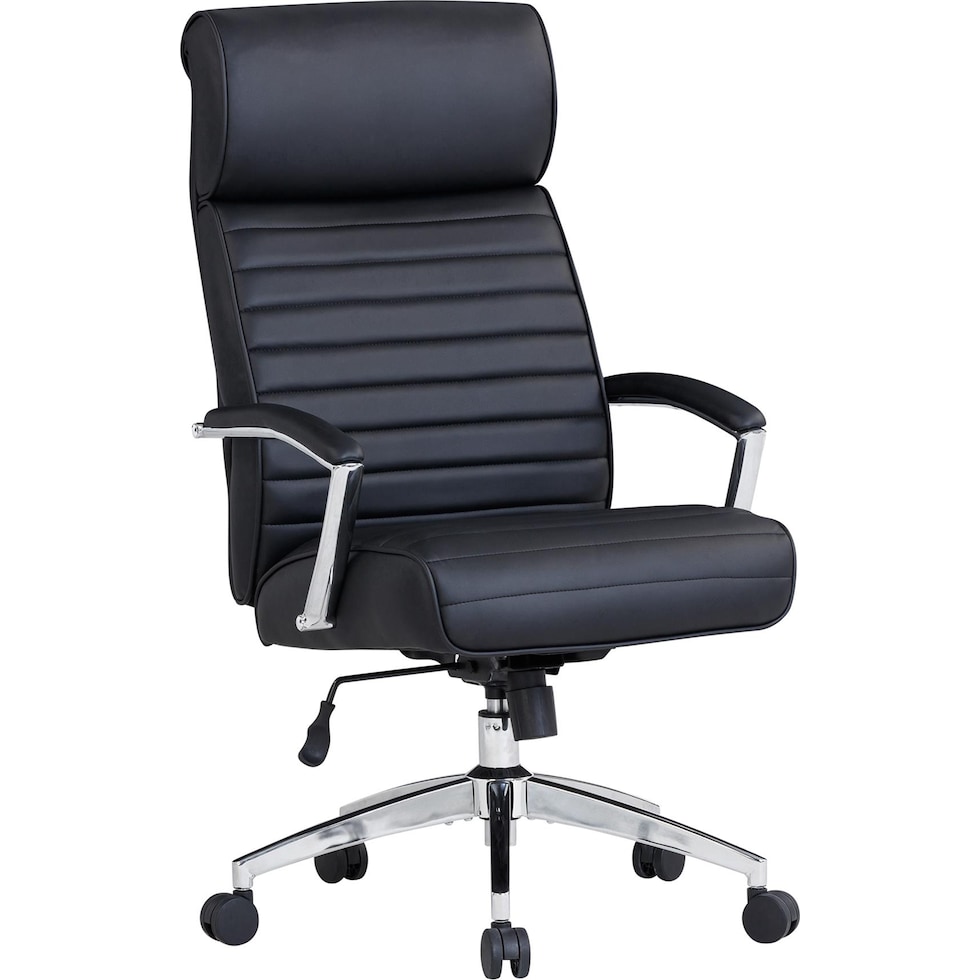sealy black desk chair   
