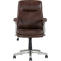 sealy dark brown desk chair   