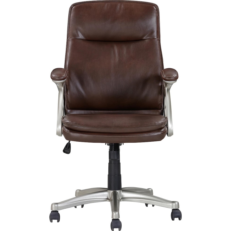 sealy dark brown desk chair   