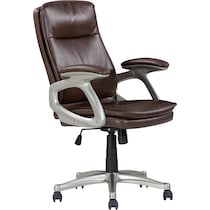 sealy dark brown desk chair   