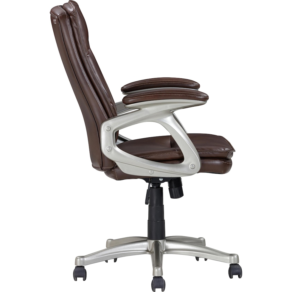 sealy dark brown desk chair   