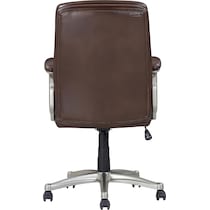 sealy dark brown desk chair   