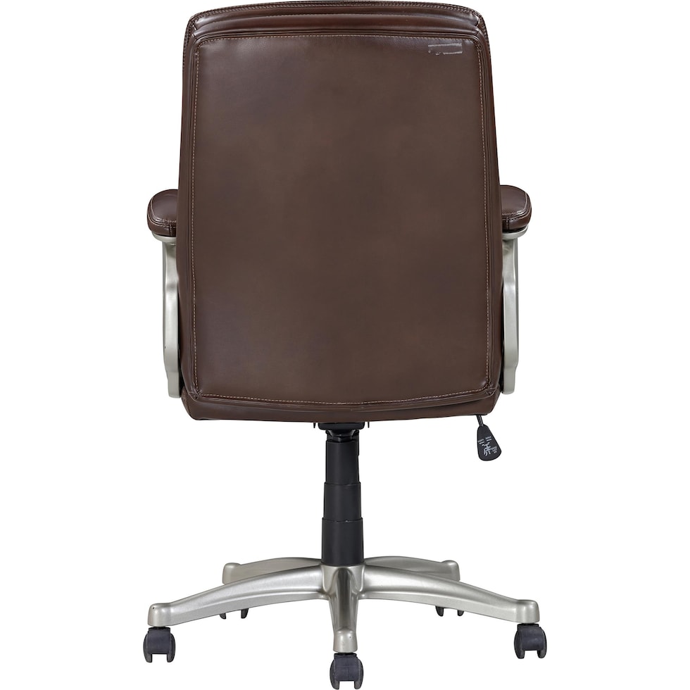 sealy dark brown desk chair   