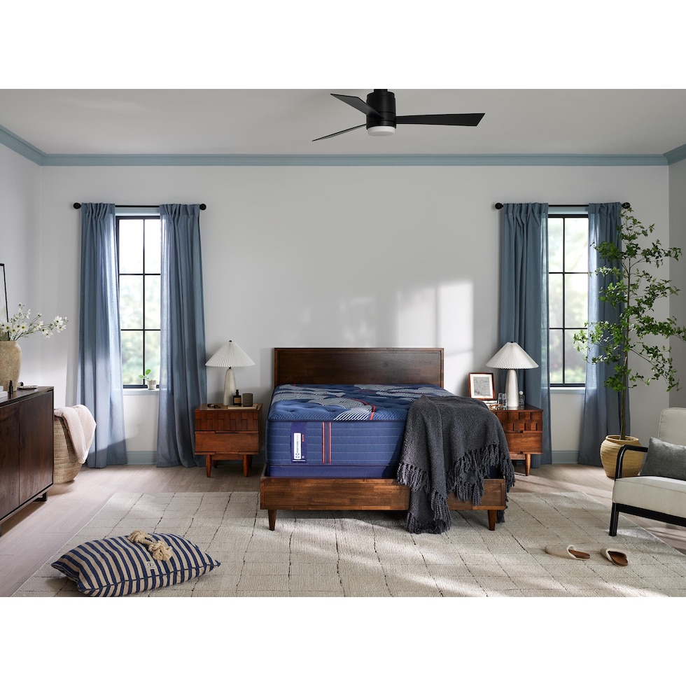 sealy® albany blue queen mattress   
