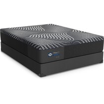 sealy® albany gray full mattress low profile foundation set   