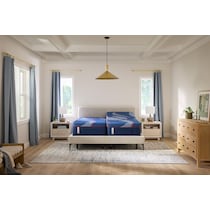 sealy® brenham blue split california king mattress   