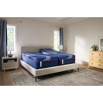 sealy® brenham blue split king mattress   