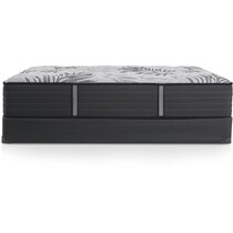 sealy® brigerton mattress collection gray queen mattress foundation set   