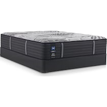 sealy® brigerton mattress collection gray queen mattress low profile foundation set   