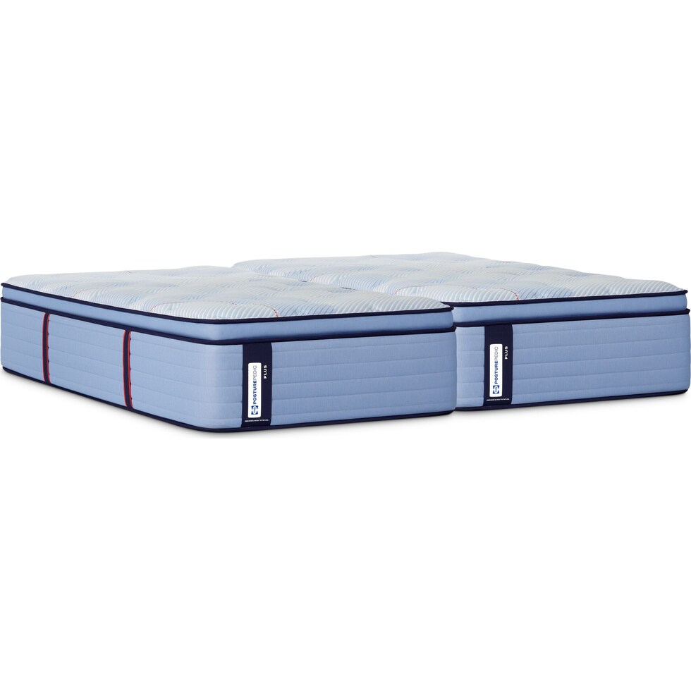 sealy® elmsford blue split california king mattress   
