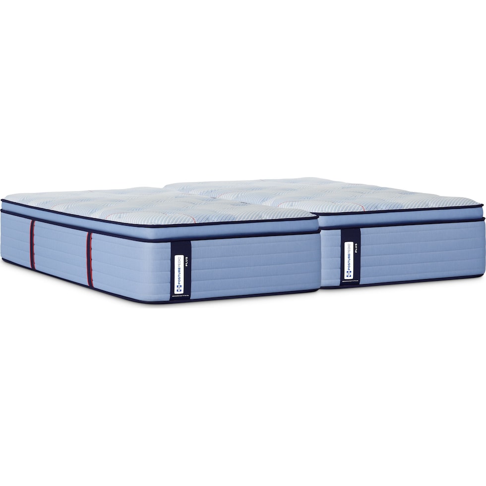 sealy® elmsford blue split king mattress   