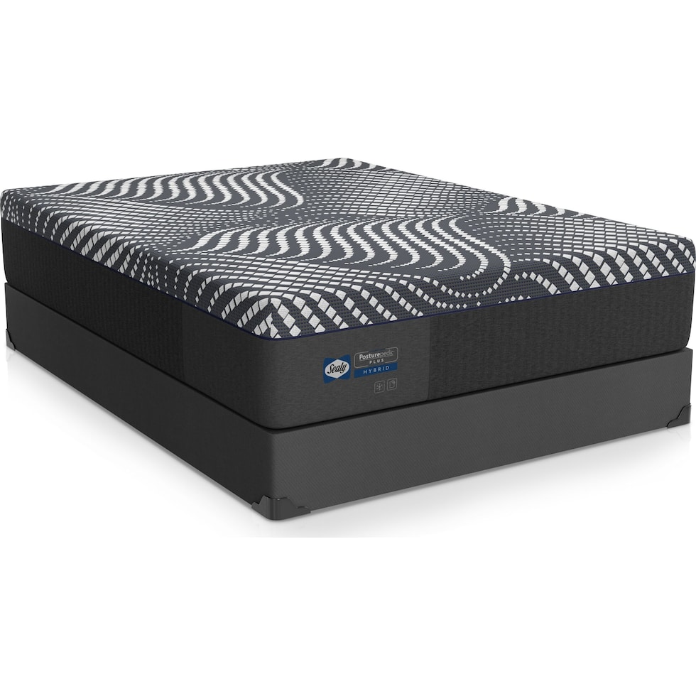 sealy® hight point mattress collection gray king mattress foundation set   