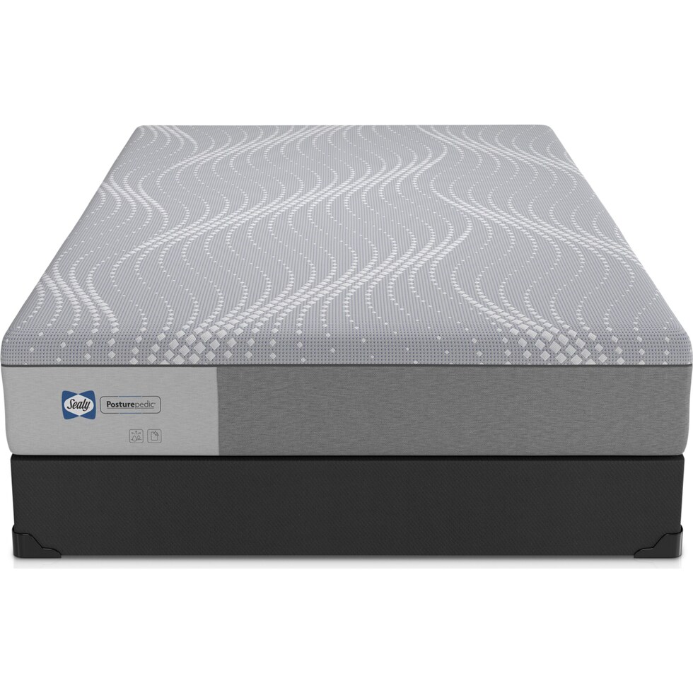 sealy® oriole mattress collection gray california king mattress foundation set   