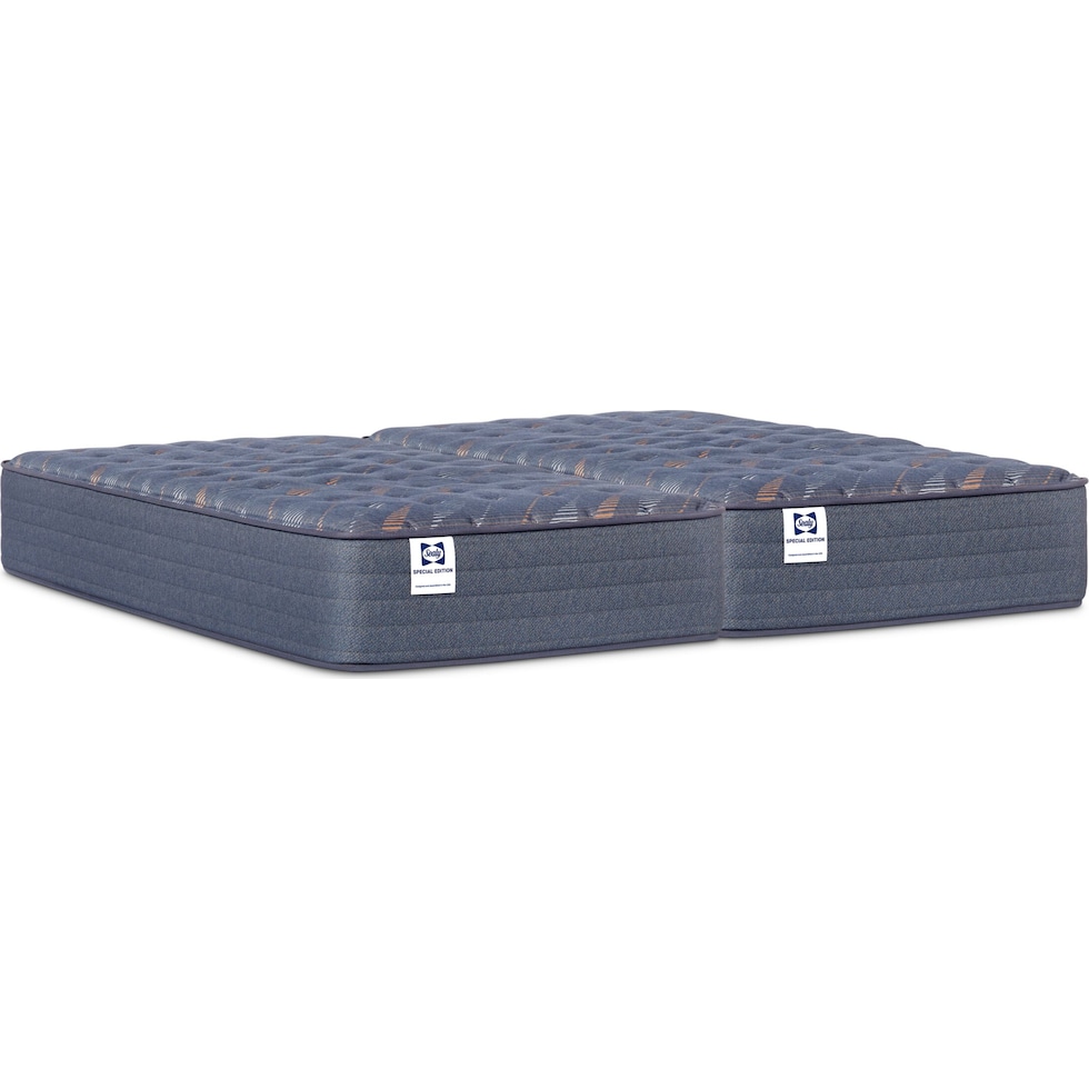 sealy® weston lane blue split california king mattress   