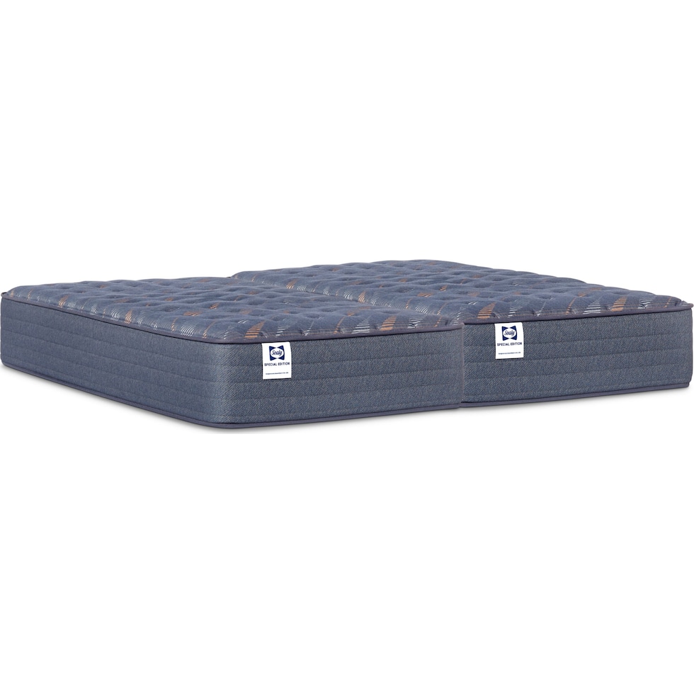sealy® weston lane blue split california king mattress   