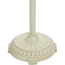 seashell neutral floor lamp   