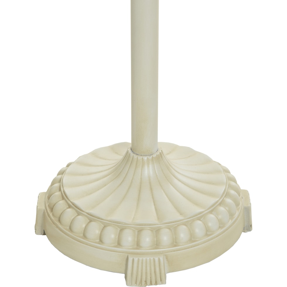 seashell neutral floor lamp   