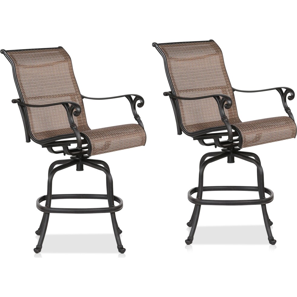 seaside light brown outdoor bar stools   
