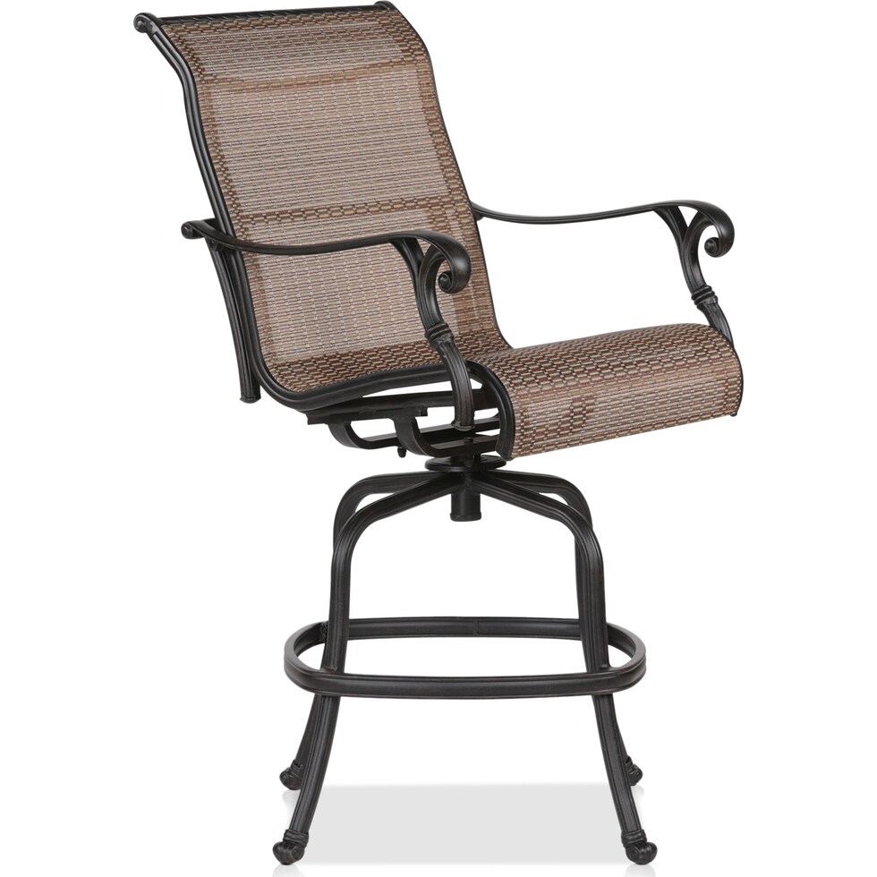 seaside light brown outdoor bar stools   