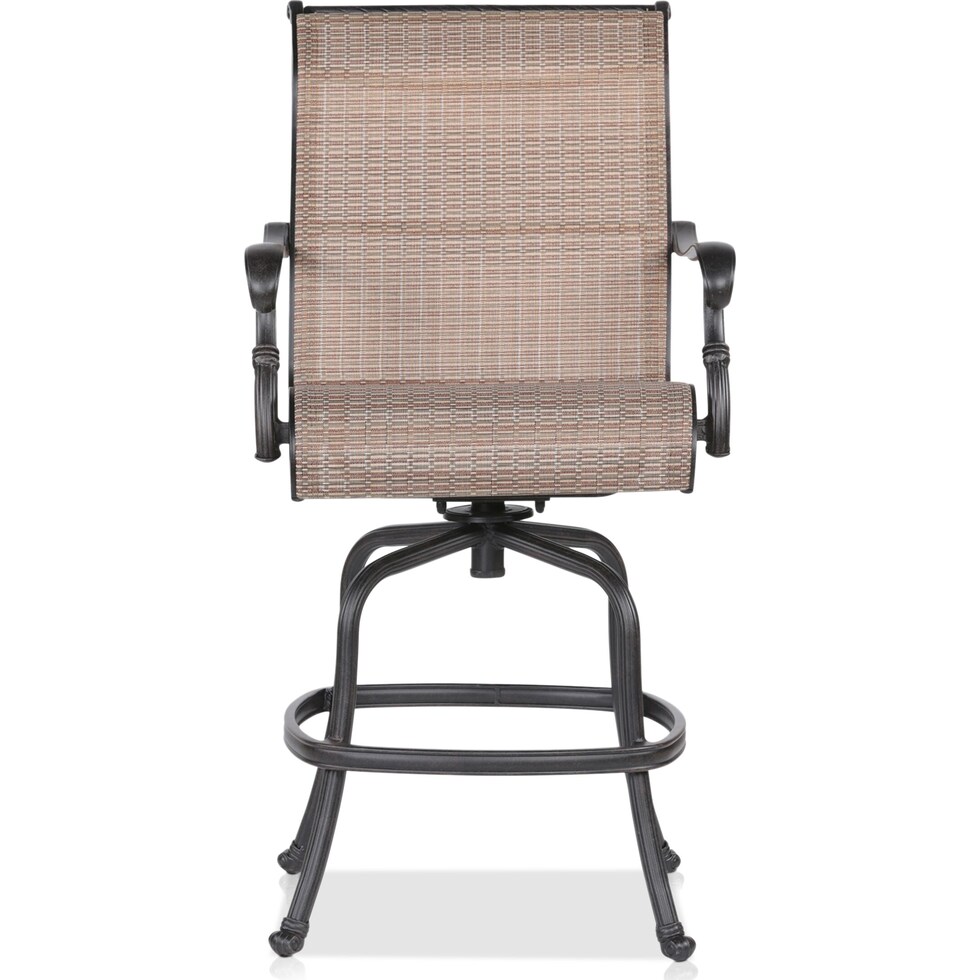 seaside light brown outdoor bar stools   