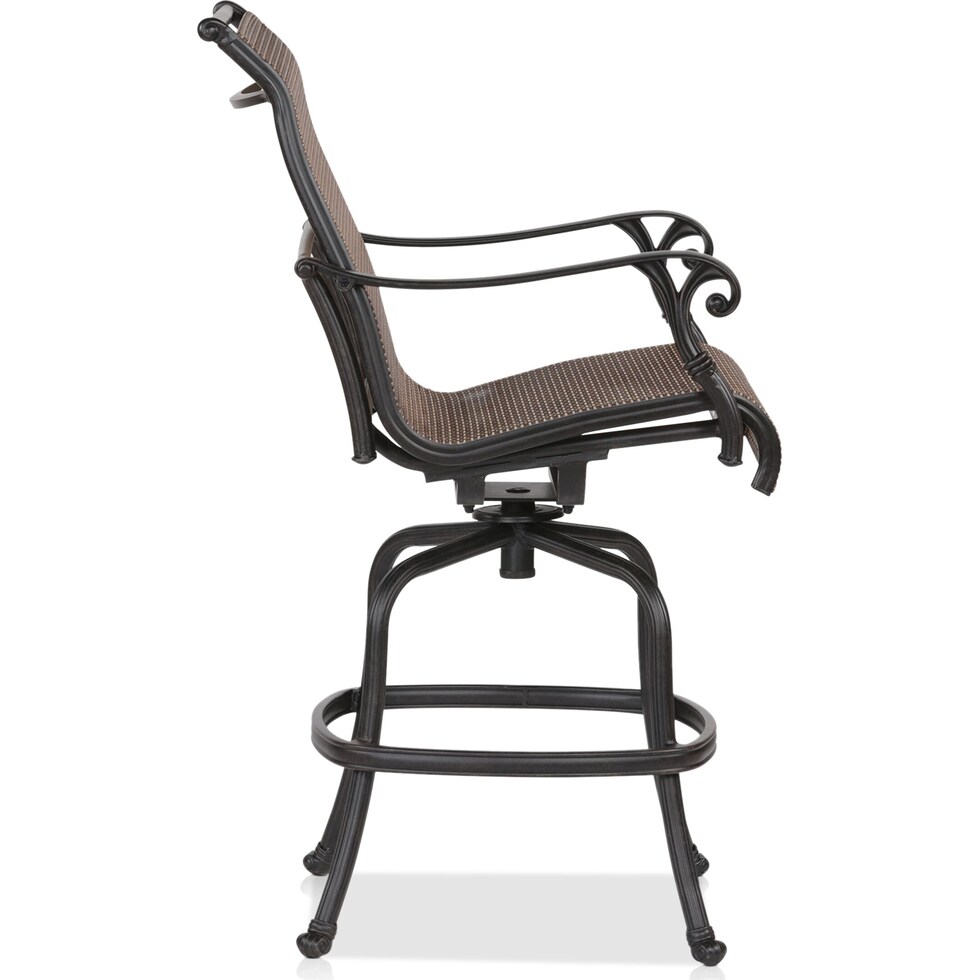seaside light brown outdoor bar stools   