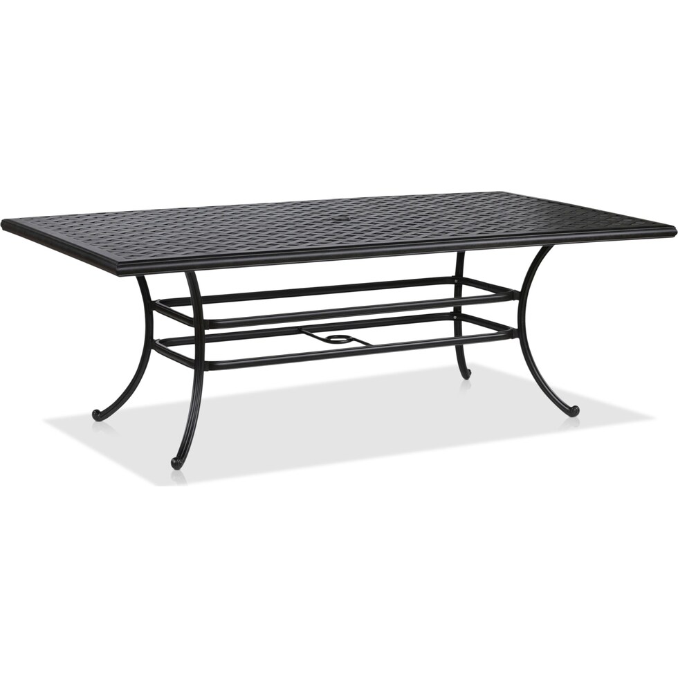 seaside metal outdoor dining table   
